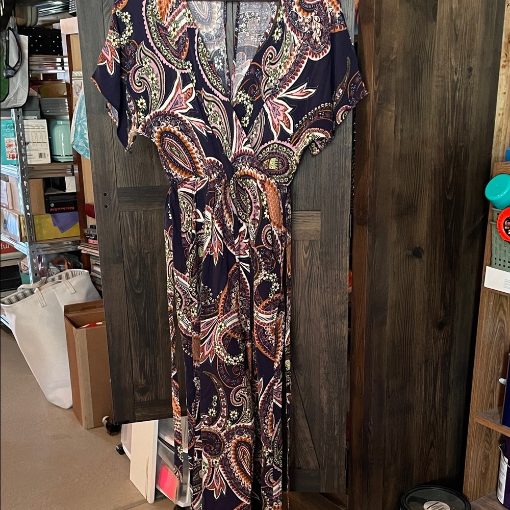 Soieblu Multicolor Paisley Jumpsuit - Picture 2 of 6